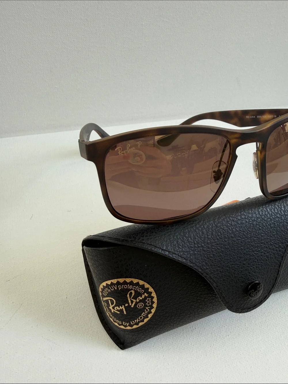Ray-Ban Brown Tortoiseshell Frame Sunglasses with Brown Lenses